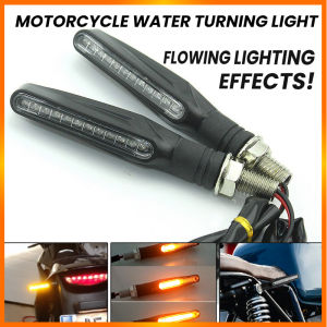 E&M Turn Signal Lamp Motorcycle Sequential Flowing Indicator Light Amber (2PCS)
