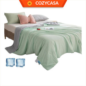 【COZYCASA】Class A Cooling Silk Summer Blanket/Washable Ice Silk Summer Quilt/Cotton Quilt Suitable For Summer