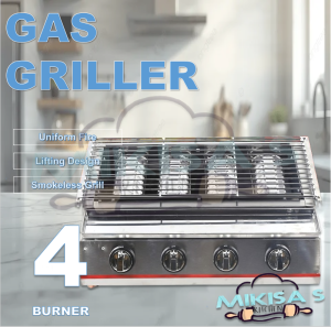 Gas Barbecue Grill 4 Burner with Stainless Quartz Heavy Duty Stainless Steel