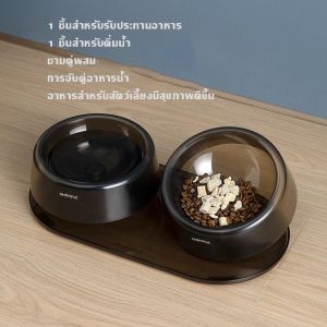 【Clarence-LZ】พร้อมส่ง ชามอาหารสัตว์เลี้ยง 0-22°สามารถปรับมุมเอียงได้ ปกป้องกระดูกสันหลังส่วนคอ