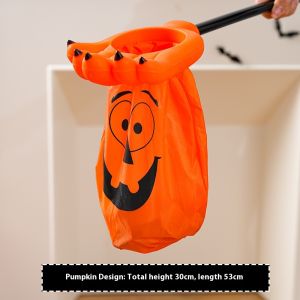 Túi kẹo bí ngô Halloween cho trẻ em giỏ lừa hoặc điều trị với thiết kế vui nhộn
