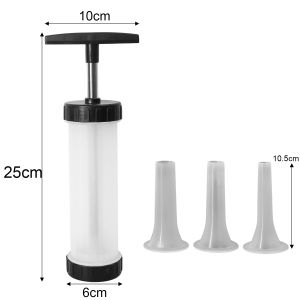 Sausage Stuffer Manual Press Type Sausage Stuffing Machine Plastic Large Capacity Meat Injector Tool Home Kitchen Gadget