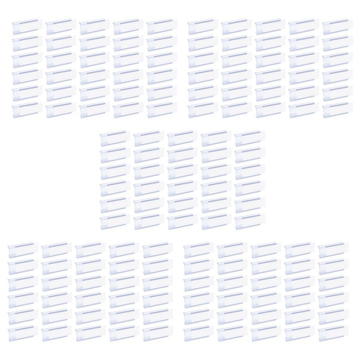 (CEUO) Wire Shelf Label Holders, 150 Pack Plastic Wire Shelf Label ...
