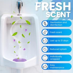 Urinal Screen Mat Pad Fragranced Deodorising Anti-Splash for Toilet Urine Screen Pad Male Bowl Aroma Accessories