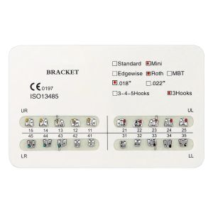 PIORPOY 10Bag Orthodontic Brackets Dental Braces for Teeth Metal Split WeldingRoth/MBT/Edgewise Slot 022 018 Dentistry