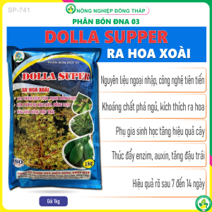 Phân Bón ĐNA 03 – DOLLA SUPER RA HOA XOÀI – Kích Thích Đâm Tược Mạnh Đồng Loạt Kích Thích Ra Hoa Sớm Đồng Loạt Tăng Khả Năng Đậu Trái (Gói 1Kg)