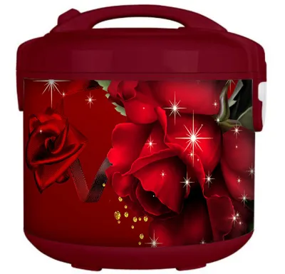 Sticker Magic Com Motif Mawar Merah Big