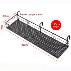 🇸🇬 Steel Flower Pot Rack Balcony Corridor / Plant rack stand outdoor / Railing Hanging Plant Basket Garden Rack / Corridor Flower Pot Hanging Rack / Balcony Garden Metal Railing Stand Planter Hanger Plant Pot Hanger / HDB Corridor Railing