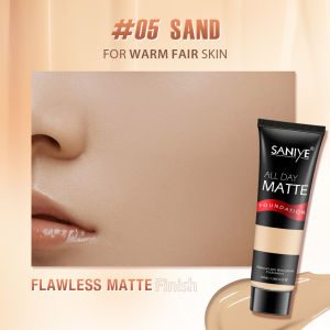 SANIYE 【BPOM】 Foundation Cair Matte Poreless Liquid Foundation Dengan Pelembab 3 Warna Full Coverage R1157