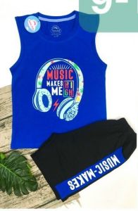 Đồ Bộ SN In Hình Music cho bé trai