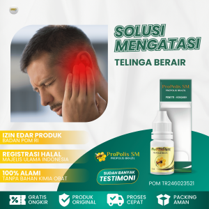 Obat Tetes Telinga Berair Obat Telinga Bernanah Obat Congek Menahun Obat Telinga Congekan Obat Congean Obat Telinga Tuli Budeg Pembersih Kotoran Telinga Sakit Telinga Nyeri Obat Telinga Berdenging Telinga Berdengung Atasi Dengan Propolis SM