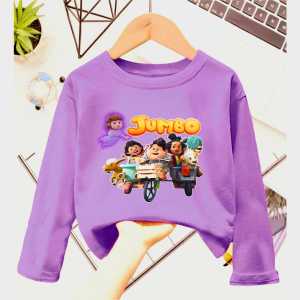Atasan Baju Kaos Lengan panjang Untuk Anak Perempuan Motif Film Animasi JUMBO Viral Usia 1-12 Tahun