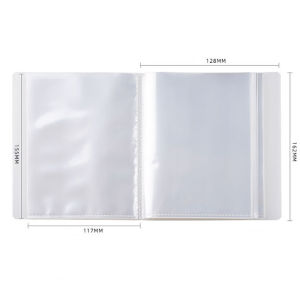 Mongin โปสการ์ด A6 40หน้าอัลบั้มเก็บหนังสือภาพบ้านโปร่งใส