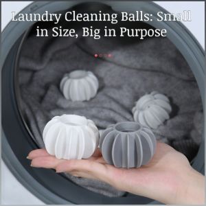 ลูกซักผ้า ดีต่อสุขภาพและเป็นมิตรต่อสิ่งแวดล้อม ไม่ปิดกั้นสัญญาณ ลูกบอลทําความสะอาดป้องกันการม้วน