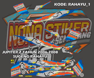 STIKER STRIPING DECAL JUPITER Z BURHAN TAHUN 2003-2008 SUGENG RAHAYU