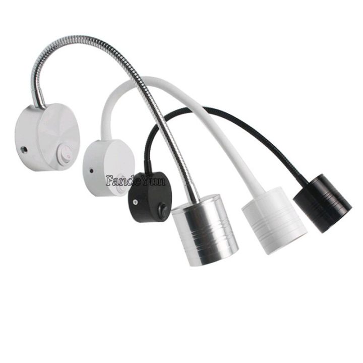 Modern Switch on/off 3W 5W White Flexible Hose LED Wall Lamp Light Lamp ...