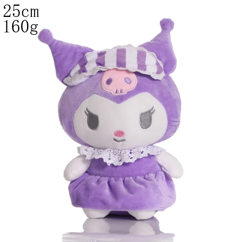 Kuromi Hats Glove Cartoon Cute Soft Anime Purple Accessories Warm Gifts  Plush