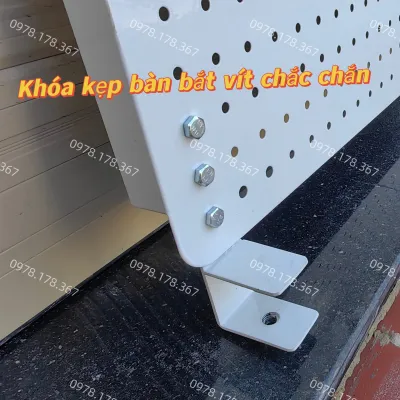 {RẺ VÔ ĐỊCH} Bảng lỗ Pegboard kẹp bàn treo phụ kiện đa năng