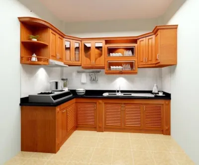 Nhận thi công Tủ bếp gỗ tự nhiên # thiết kế tủ bếp # nội thất bếp lắp đặt theo yêu cầu : gỗ gõ gỗ tràm gỗ sồi
