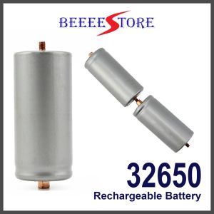 3.2V 6000mAh 32650 LiFePO4 Battery Deep Cycle Rechargeable Cylindrical Cell with Screw Connectors for Solar Lights and RV Applications