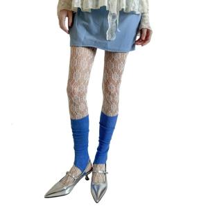 Slimming Lace Fishnet Pantyhose Floral Cut Out Patterned Stretchy Nylon Fabric Tights Sheer Mesh Stockings for Women
