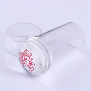 BORN PRETTY Iridescence Nail Stamper with Scraper Clear Jelly Silicone Stamp for French Nails Print Stamping Plates Tools