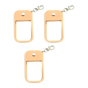 Silicone Cover For 30ml Bottles Slip proof Protective Holder Keychain Case For Hand Sanitizers And Fragrant Products