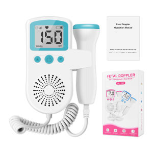 Salorie 2.5MHz Ultrasound Doppler Fetal Portable Baby Monitor Pregnancy Women Heart Rate Monitor No Radiation Sonar for Home
