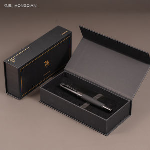 LT Hongdian 6013 Bút Máy Kim Loại Màu Đen Titan Màu Đen Nam Doanh Nhân EF / F / Ngòi Cong Nắp Bút Xoay Quà Tặng Văn Phòng Bút Mực2026