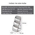 Ống Đựng Đũa Thìa 3 Ngăn, Kệ Đựng Đũa Thìa Có Chỗ Thoát Nước Bằng Nhựa Giá Đựng Đồ Đa Năng Tiện Lợi. 