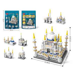 Swan Castle Mainan Balok Susun Kastil Hadiah Istana Princess Blok Bangunan Castle Dream Castle