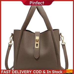Bucket Bag for Women Magnetic Closure Crossbody Bag PU Leather with Inner Bag Basket Bag Solid Handbag for Work Travel