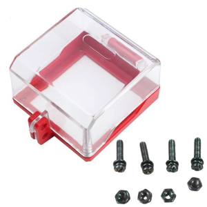 Lockable Socket Safety Cover Clear Plastic Wall Switches Cover Safety Lockout Device Lock Box Dustproof Box Enduring