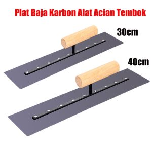 30/40 Cm  Plat Baja Karbon - Trowel Epoxy Epoksi - Alat Acian Tembok - Finishing Plastering Beton Bata Ringan - Happī Tools - Carbon Steel - Raskam Acian Tembok