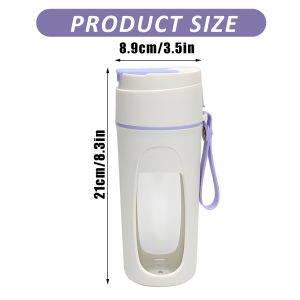 เครื่องปั่นน้ำผลไม้ เครื่องปั่นน้ำผลไม้พกพา ชาร์จUSB ดีไซน์กะทัดรัด มัลติฟังก์ชั่น ไร้สายปั่นน้ำผลไม้ 340 มล