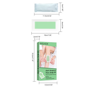 Cold Wax Strips – EELHOE Hair Removal Paper Double Sided for Legs Bikini Arms & Neck Professional Depilation Tool Long Lasting Summer Beauty for Women