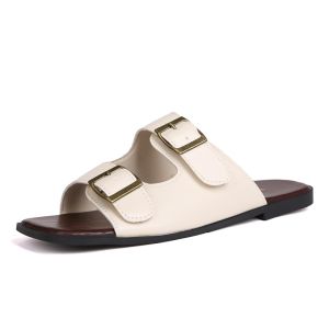 YOTO Slippers with Buckle on straps details Outdoorsy Trendy look footwear for women