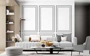 Wall Trim Design Ready to Assemble Wall Molding Kit Custom Molding Wall Moulding Kit including 48 pcs Wall decoration