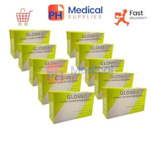 GLOMED Latex Examination Gloves Powder Free Sold by 10 es Case