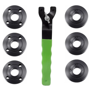Angle Grinder Flange Nut and Wrench Set Angle Grinder Accessories Grinder Spanner Grinder Wrench Metal Texture for Home