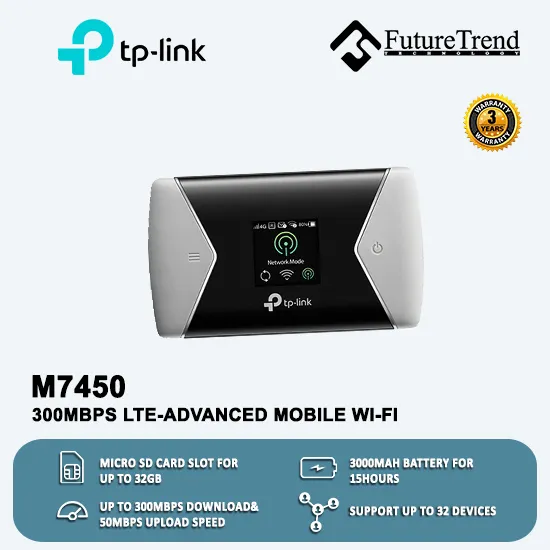 TPLink M7450 300Mbps LTE-Advanced Mobile Wi-Fi (M7450)