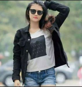 Jaket Wanita Stretch Melar Tebal & Denim Hitam: Fashionable & Nyaman