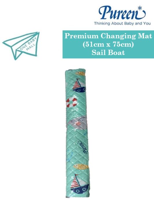 One Baby Mall Pureen Premium Changing Mat NEW DESIGN (Sail Boat