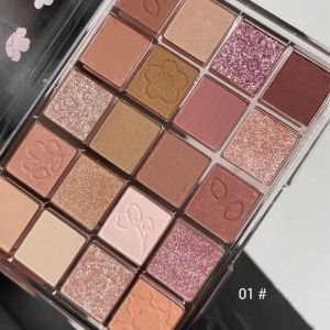 Dorisna New 20 Colors Glitter Eyeshadow Palette Portable Makeup Matte Shimmer Eye Shadow Shiny Long Lasting Natural Eyeshadow Cosmetics for Beginner