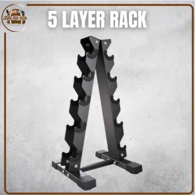 Dumbbell Rack Stand 3-5 Layers Heavy-Duty Adjustable Weight Stand for Home Gym Storage