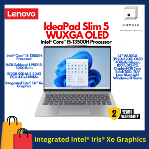 Laptop Lenovo IdeaPad Slim 5 14IRL8 (82XD0054MJ)  i5-13500H 16GB D5 512GB Intel Iris Xe 14"WUXGA W11 GRY / OLED / 2 YRS PREM - CHAT SELLER FOR STOCK