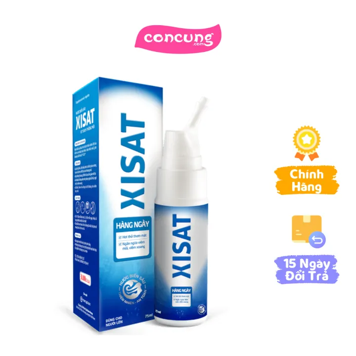 Dung dịch vệ sinh mũi nước biển sâu Xisat người lớn (75ml)