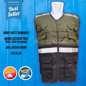 ROMPI SAFETY K3 - ROMPI KERJA PROYEK - ROMPI LAPANGAN BAHAN DRILL- ROMPI VEST TERLARIS