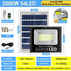 รับประกัน 20ปี ซื้อ1แถม1🔥ไฟโซล่าเซล 1000W 1500w โซลาร์เซลล์ ไฟโซล่าเซลล์ Solar Light ไฟพลังงานแสงอาทิตย์ ไฟ LED ไฟแสงอ โคมไฟพลังงานแสงอาทิตย์ แผงโซ