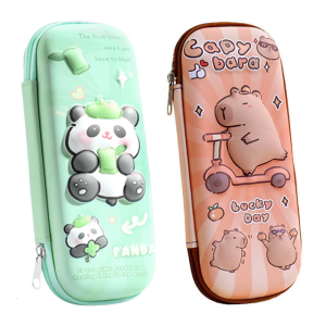 ดินสอความจุขนาดใหญ่เคสกระเป๋าโรงเรียนปากกา Capybara น่ารักสำหรับปากกาการจัดระเบียบปากกาและอุปกรณ์เสริม